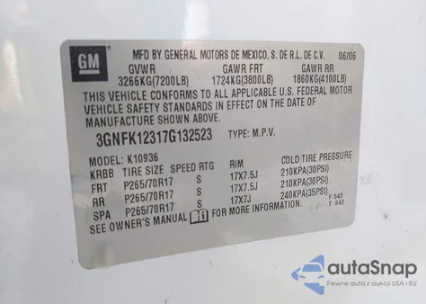 2007 Chevrolet Avalanche 1500 Lt from USA, damaged, VIN 3GNFK12317G132523